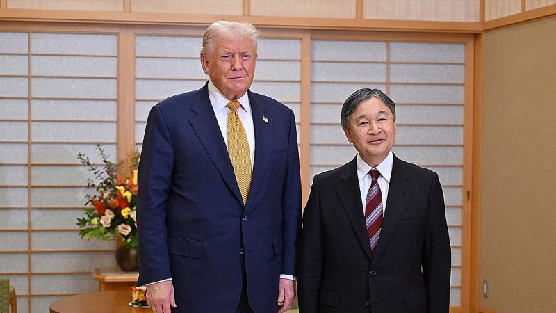 President Donald Trump is cozying up with top ally Japan’s emperor and new prime minister Monday ahead of a high-stakes meeting with Chinese President Xi Jinping.
Upon arrival in Tokyo, Trump sat down with Japanese Emperor Naruhito, the nation’s symbolic leader, at Tokyo’s Imperial Palace.
On Tuesday, Trump will meet Japan’s first female prime minister, Sanae Takaichi.
The two are expected to bond over their fondness for Shinzo Abe, Japan’s former prime minister who was assassinated in 2022.
‘I look forward to meeting the new prime minister. I hear phenomenal things,’ Trump said on Monday. ‘He was a great ally and friend of Shinzo Abe, who was my friend, the former prime minister. And he was great. He was one of my best … I know they were very close.’
‘I think she’s going to be great,’ he said of Takaichi.
Meanwhile, U.S. and China negotiators reported great progress in Malaysia on a potential trade deal, easing tensions ahead of the Trump-Xi meeting on Thursday.
Relations between the two world leaders had strained over China’s recent crackdown on critical mineral exports and Trump threatened to bring back the 100% tariff on Chinese goods.
Treasury Sec. Scott Bessent said Sunday talks on the sidelines of the ASEAN Summit had eliminated the need for 100% tariffs, expected to take effect Nov. 1, and that he expects China to delay implementation of its restrictions on rare earth minerals and magnets.
Trump and Xi are expected to sign off on the agreement during the meeting if talks go well.
Takaichi took office last week and leads a right-wing coalition. Trump already congratulated the new prime minister on becoming Japan’s first female top leader.
Takaichi is expected to tout Japan’s efforts to increase defense spending, which long sat at 1% of GDP — a figure analysts say falls well short of what the U.S. is pushing for from its allies.
During the meeting with Trump, Takaichi is expected to face pressure to raise defense spending even further to match NATO’s 5% target.
Takaichi has expressed concern about Japan’s reliance on the U.S., but signaled intentions to work closely with Trump. She took office on a recent populist wave in Japan similar to the MAGA movement.
Trump’s suggestion that Japan should pay for U.S. troops in the region has spooked some Japanese officials. Around 60,000 U.S. military personnel are stationed in Japan, making it the largest foreign host of U.S. forces.
Adding to those concerns, a trade framework in July placed a 15% tariff on imported Japanese goods, with higher rates for steel, aluminum and auto parts.
Despite these challenges, both sides are expected to use this week’s meetings to reaffirm what Trump has called ‘the most important partnership in Asia,’ setting the stage for his critical summit with Xi later this week.
This post appeared first on FOX NEWS Trump courts Japan’s emperor and new PM before high-stakes Xi summit this week